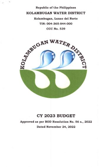 Approved Budget and Corresponding Targets CY 2023