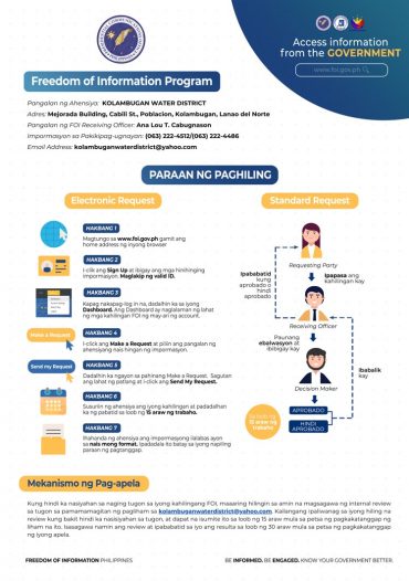 One Page FOI Manual (Filipino)